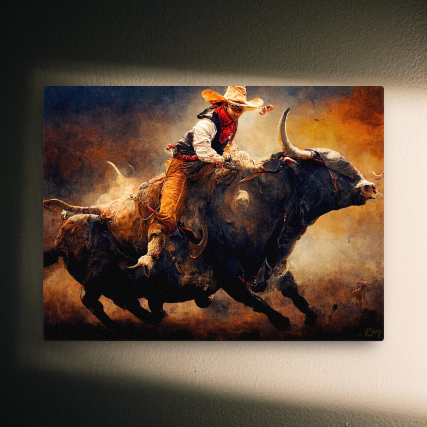 Blazing Bull ~Thin Canvas