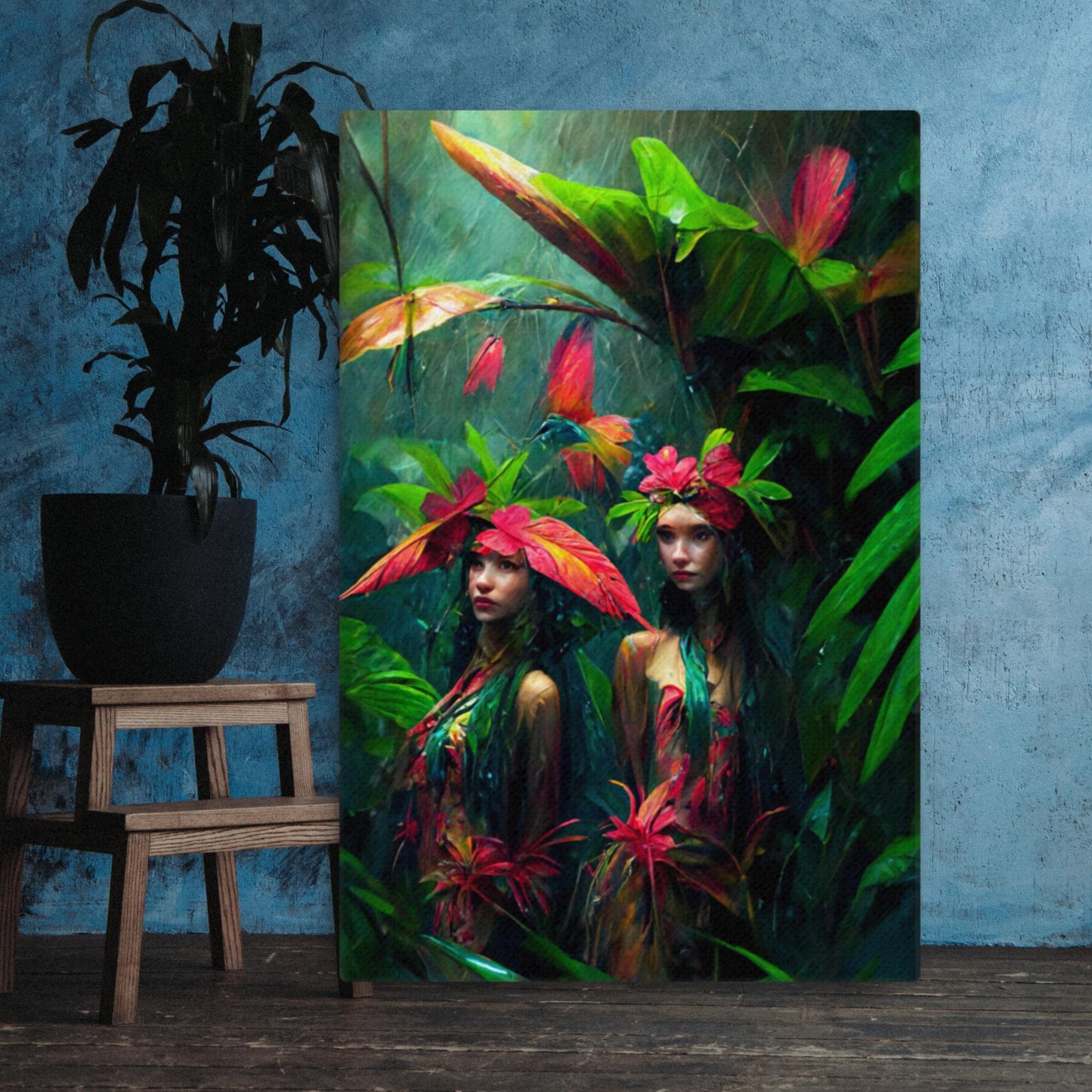 Enchanted Jungle Dreams: Splashes of Colors